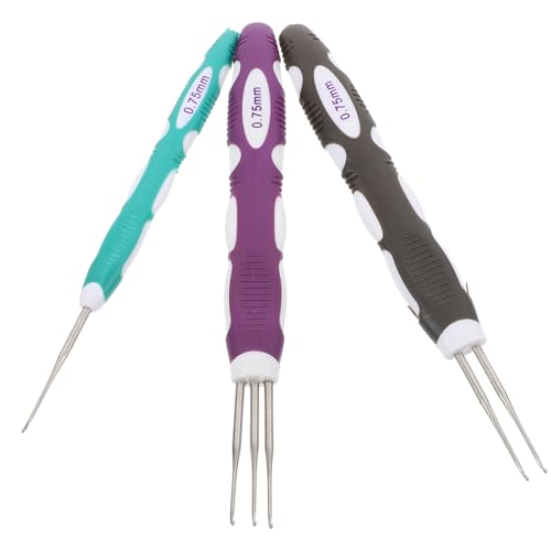 ARTSEWPLY 3 Stück Dreadlock Häkelnadel Ergonomische Häkelnadeln für Haare mit Einzel Doppel Dreifachkopf Vielseitiges Haarverriegelungswerkzeug für Anfänger und Profis für Zöpfe und ARTSEWPLY 3 Stück Dreadlock Häkelnadel Ergonomische Häkelnadeln für Haare mit Einzel Doppel Dreifachkopf Vielseitiges Haarverriegelungswerkzeug für Anfänger und Profis für Zöpfe und von ARTSEWPLY