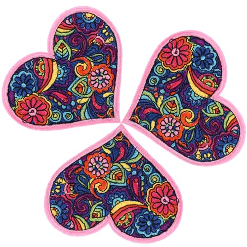 ARTSEWPLY 3 Stück Gestickte Aufnäher zum Aufbügeln Dekorative Patches für Kleidung Taschen Hüte und Diy Projekte für Reparaturen und Kreative Gestaltung von ARTSEWPLY