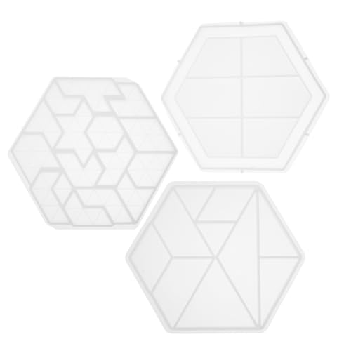 ARTSEWPLY 3 Stück Silikonform DIY Jigsaw Puzzle Hexagon Tangram Gießformen für Einfallsreiches Basteln Sicher und Langlebig für Familien Schulprojekte ARTSEWPLY 3 Stück Silikonform DIY Jigsaw Puzzle Hexagon Tangram Gießformen für Einfallsreiches Basteln Sicher und Langlebig für Familien Schulprojekte von ARTSEWPLY