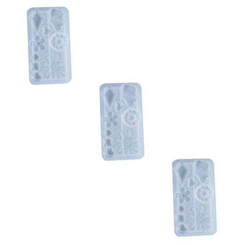 ARTSEWPLY 3 Stück Silikonform für Schmuck DIY Earring Mold Kristall Harz Anhänger Gießform Flexibel Langlebig Wiederverwendbar für Kreative Schmuckherstellung von ARTSEWPLY