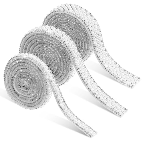 ARTSEWPLY 3 Stück Strassband mit Perlen Selbstklebend Verschiedenen für DIY Handwerk und Dekoration von Kleidung Taschen und Mehr ARTSEWPLY 3 Stück Strassband mit Perlen Selbstklebend Verschiedenen für DIY Handwerk und Dekoration von Kleidung Taschen und Mehr von ARTSEWPLY