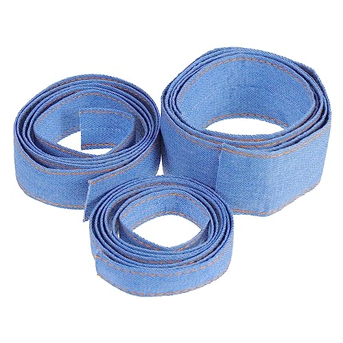 ARTSEWPLY 3 Stück Teiliges Denim Ripsband für Diy Haarschmuck und Bekleidung Hochwertiges Mehrlagiges Stoffband mit Retro Längen in Verschiedenen für Kreative Projekte ARTSEWPLY 3 Stück Teiliges Denim Ripsband für Diy Haarschmuck und Bekleidung Hochwertiges Mehrlagiges Stoffband mit Retro Längen in Verschiedenen für Kreative Projekte von ARTSEWPLY