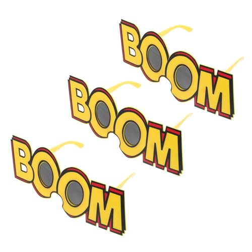 ARTSEWPLY 3 Stück Teiliges Lustige Partybrillen Einzigartige Sonnenbrillen als Fotorequisiten für Geburtstag Karneval Cosplay Unisex Leicht und Praktisch für Fröhliche Feierlichkeiten von ARTSEWPLY