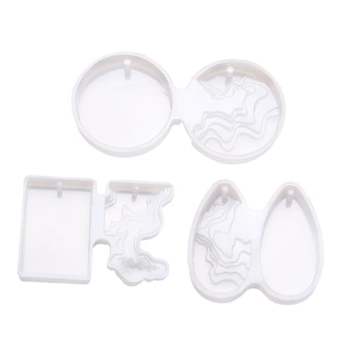 ARTSEWPLY 3 Stück Teiliges Silikonform für Handgefertigte Anhänger Gießform Kreative Epoxidharz Mold DIY Hangtag Basteln Wiederverwendbar und Leicht zu Reinigen ARTSEWPLY 3 Stück Teiliges Silikonform für Handgefertigte Anhänger Gießform Kreative Epoxidharz Mold DIY Hangtag Basteln Wiederverwendbar und Leicht zu Reinigen von ARTSEWPLY