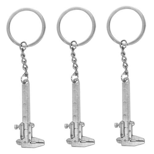 ARTSEWPLY 3 Stück Zinklegierung Messschieber Schlüsselanhänger Mini Präzises Messwerkzeug Robust Langlebig Praktischer Schlüsselanhänger Charm für Alltagsschlüssel Zubehör Stilvoll und von ARTSEWPLY