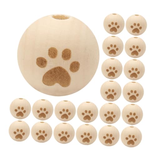 ARTSEWPLY 30 Stück Große Natürliche Holzperlen mit Großem Loch aus Fußabdruck holz Runde Vintage Holzperlen für DIY Schmuckherstellung Spacer Perlen für Armbänder Handgefertigte ARTSEWPLY 30 Stück Große Natürliche Holzperlen mit Großem Loch aus Fußabdruck holz Runde Vintage Holzperlen für DIY Schmuckherstellung Spacer Perlen für Armbänder Handgefertigte von ARTSEWPLY