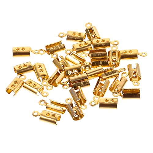 ARTSEWPLY 30 Stück Lederbandclip Armbänder Verschlüsse Verschluss Für Halskette Schmuckschnalle Schmuckmaterial Verbindungsstücke Für Halsketten Schmuckkonverter Rostfreier Stahl Golden von ARTSEWPLY