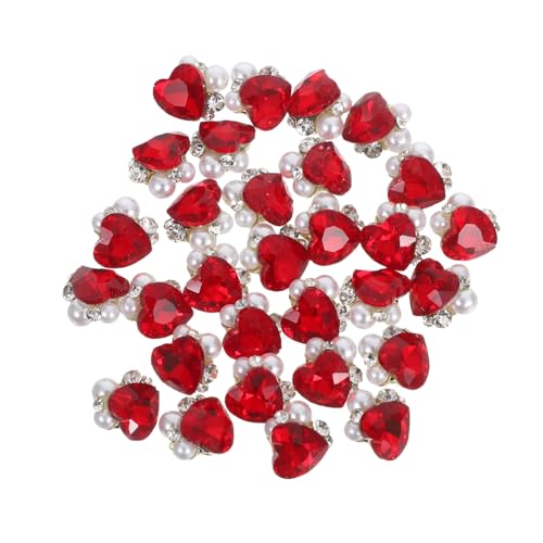 ARTSEWPLY 30 Stück Nail Art Steinchen für Frauen Mädchen Glänzende DIY Maniküre Charms Langlebig Sicher Haftend Leicht Anzuwenden für Party Hochzeit Alltag von ARTSEWPLY