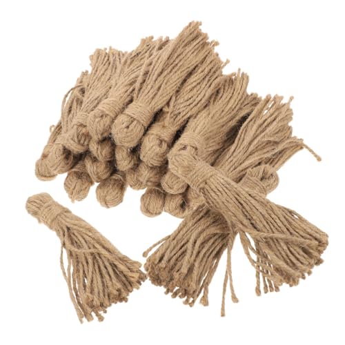 ARTSEWPLY 30 Stück Teiliges Jute Quasten mit Kordel aus Naturfaser für DIY Holzperlen Girlanden Bastelprojekte Grobe Leinenschnur für Rustikale Weihnachtsdeko und Kreative ARTSEWPLY 30 Stück Teiliges Jute Quasten mit Kordel aus Naturfaser für DIY Holzperlen Girlanden Bastelprojekte Grobe Leinenschnur für Rustikale Weihnachtsdeko und Kreative von ARTSEWPLY