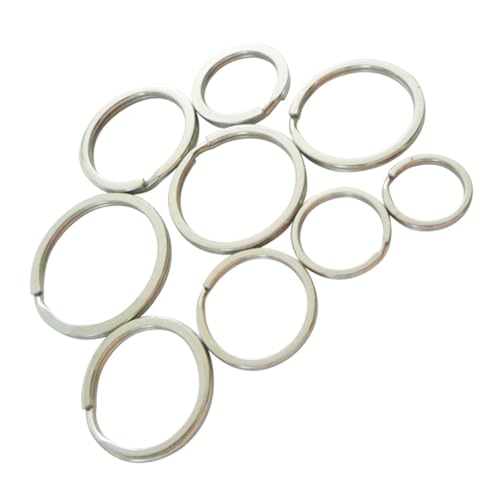 ARTSEWPLY 30 Stück Teiliges Schlüsselringe in Silberfarbene Flache Split Key Rings für Schlüsselanhänger Robust Rostfrei Sicher Verschlossen ARTSEWPLY 30 Stück Teiliges Schlüsselringe in Silberfarbene Flache Split Key Rings für Schlüsselanhänger Robust Rostfrei Sicher Verschlossen von ARTSEWPLY