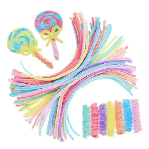 ARTSEWPLY 300 Stück Teiliges Bastelset Chenille Sticks Weiche Flauschige Pfeifenreiniger zum Biegen und Drehen Vielseitige Basteldraht stäbchen für Kreative DIY projekte und Dekorationen von ARTSEWPLY