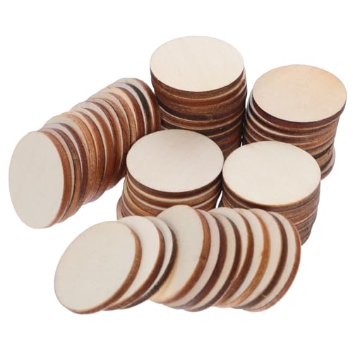 ARTSEWPLY 300 Stück Unfertige Runde Holzscheiben Naturholz Diy Bastelholz mit Glatter Oberfläche für Handmalerei Gravur Holzbrand Kreative Heimdekoration von ARTSEWPLY