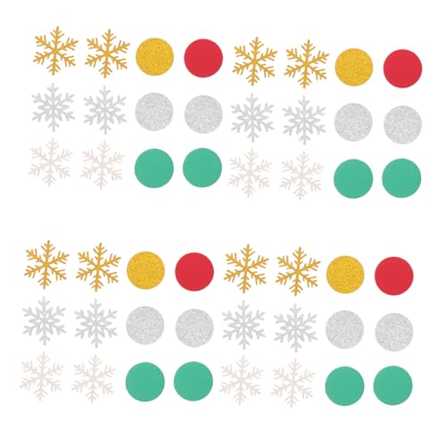 ARTSEWPLY 300 Stück Weihnachts Glitzer Konfetti Schneeflocken Papierstreuung Funkelnde Runde Streudeko für Festliche Partytische Leichter Glitzer mit Elegantem Schneeflocken Design für ARTSEWPLY 300 Stück Weihnachts Glitzer Konfetti Schneeflocken Papierstreuung Funkelnde Runde Streudeko für Festliche Partytische Leichter Glitzer mit Elegantem Schneeflocken Design für von ARTSEWPLY