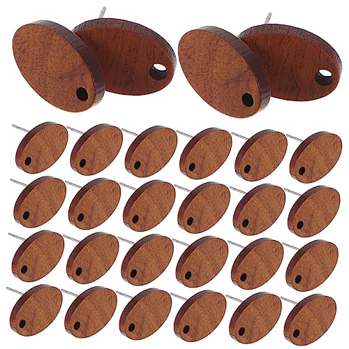 ARTSEWPLY 30Stücke Geometrische Holz Ohrstecker DIY Schmuckherstellung Ohrringe Accessoires Stabile und Langlebige Ohrstecker Holz für Ohrringe von ARTSEWPLY