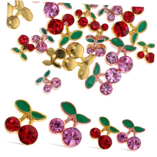 ARTSEWPLY 32 Stück Teiliges Nail Art Charms Kirschform Nageldekorationen aus Hochwertiger Maniküre Schmuck DIY für Damen Langlebig für Party und Professionellen Gebrauch ARTSEWPLY 32 Stück Teiliges Nail Art Charms Kirschform Nageldekorationen aus Hochwertiger Maniküre Schmuck DIY für Damen Langlebig für Party und Professionellen Gebrauch von ARTSEWPLY