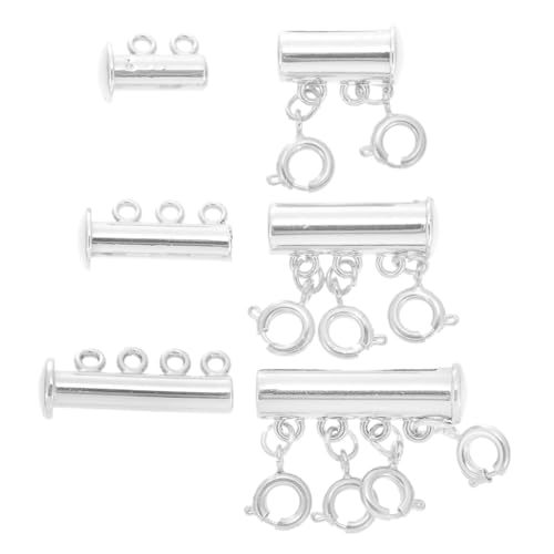 ARTSEWPLY 3Stücke Teiliges Magnetverschluss für Halsketten und Armbänder Verstellbare Schmuckverschlüsse Langlebiger Legierung für DIY Projekte und Schmuckherstellung Silberne ARTSEWPLY 3Stücke Teiliges Magnetverschluss für Halsketten und Armbänder Verstellbare Schmuckverschlüsse Langlebiger Legierung für DIY Projekte und Schmuckherstellung Silberne von ARTSEWPLY