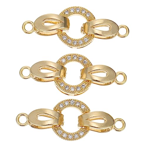 ARTSEWPLY 3Stücke Vergoldete Armbandverschlüsse Eleganter Schmuckverschluss für DIY Armbänder und Exquisites Design für Handarbeiten für Schmuckherstellung ARTSEWPLY 3Stücke Vergoldete Armbandverschlüsse Eleganter Schmuckverschluss für DIY Armbänder und Exquisites Design für Handarbeiten für Schmuckherstellung von ARTSEWPLY