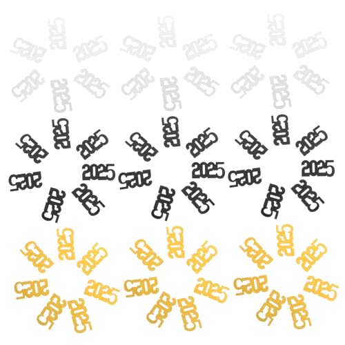 ARTSEWPLY 3er Pack Konfetti Neujahr Tischdeko Schwarz Gold Silber Glitzernd für Abschlussfeier Schule Basketball Party Festliche Streudeko mit Funkelndem ARTSEWPLY 3er Pack Konfetti Neujahr Tischdeko Schwarz Gold Silber Glitzernd für Abschlussfeier Schule Basketball Party Festliche Streudeko mit Funkelndem von ARTSEWPLY