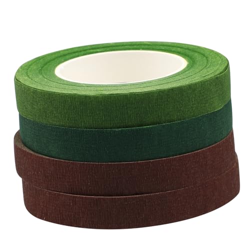 ARTSEWPLY 4 Rollen Blumenklebeband Dunkelgrün Floristisches Klebeband für Blumenstiel Wickelband DIY Blumenstrauß Basteln Floristik Zubehör ARTSEWPLY 4 Rollen Blumenklebeband Dunkelgrün Floristisches Klebeband für Blumenstiel Wickelband DIY Blumenstrauß Basteln Floristik Zubehör von ARTSEWPLY