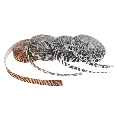 ARTSEWPLY 4 Rollen Geschenkband mit Niedlichen Tiermotiven Tiger Giraffe Zebra Kuh Breit pro für DIY Basteln Geschenkverpackung Geburtstag Weihnachtsdeko ARTSEWPLY 4 Rollen Geschenkband mit Niedlichen Tiermotiven Tiger Giraffe Zebra Kuh Breit pro für DIY Basteln Geschenkverpackung Geburtstag Weihnachtsdeko von ARTSEWPLY