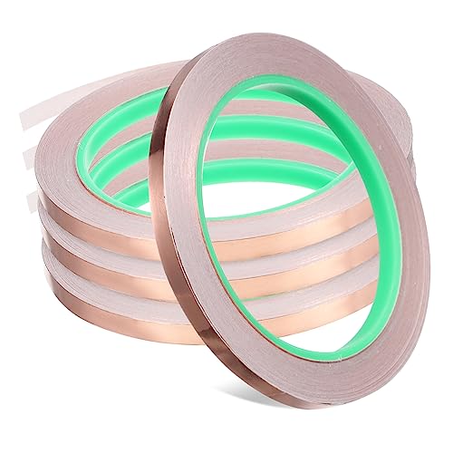 ARTSEWPLY 4 Rollen Selbstklebendes Kupferband Leitfähiges Kupferfolie Klebeband Elektrisch Flexibel für Diy Handwerk und Elektronikanwendungen ARTSEWPLY 4 Rollen Selbstklebendes Kupferband Leitfähiges Kupferfolie Klebeband Elektrisch Flexibel für Diy Handwerk und Elektronikanwendungen von ARTSEWPLY