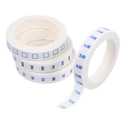 ARTSEWPLY 4 Rollen Washi Tape Zeitplanung Klebeband für Büro Journal Scrapbook Dekorativ Ablösbar Vielseitig für Wochenplaner und Termine Flexible Nutzung für Notizen und Planer ARTSEWPLY 4 Rollen Washi Tape Zeitplanung Klebeband für Büro Journal Scrapbook Dekorativ Ablösbar Vielseitig für Wochenplaner und Termine Flexible Nutzung für Notizen und Planer von ARTSEWPLY
