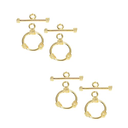 ARTSEWPLY 4 Sätze Vergoldete Ot Verschlüsse aus Kupfer Bar Verschluss Schmuckverbinder Langlebig und Leicht für DIY Armbänder Halsketten Anhänger und Handgefertigte Accessoires ARTSEWPLY 4 Sätze Vergoldete Ot Verschlüsse aus Kupfer Bar Verschluss Schmuckverbinder Langlebig und Leicht für DIY Armbänder Halsketten Anhänger und Handgefertigte Accessoires von ARTSEWPLY
