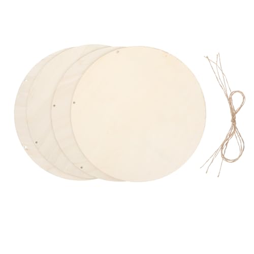 ARTSEWPLY 4 Satz Teiliges Runde Holzscheiben mit Aufhängebohrung Naturbelassene DIY Holzplatten für Basteln Malen und Kreative Dekoration Handbemalbar Rustikaler Stil ARTSEWPLY 4 Satz Teiliges Runde Holzscheiben mit Aufhängebohrung Naturbelassene DIY Holzplatten für Basteln Malen und Kreative Dekoration Handbemalbar Rustikaler Stil von ARTSEWPLY