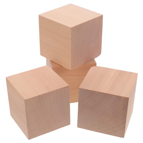 ARTSEWPLY 4 Stck Teiliges Unbehandelte Holz Würfel Quadratisch aus Naturholz Leichte Holzklötze zum Bemalen und Basteln für Fördert Kreativität und Motorische Fähigkeiten ARTSEWPLY 4 Stck Teiliges Unbehandelte Holz Würfel Quadratisch aus Naturholz Leichte Holzklötze zum Bemalen und Basteln für Fördert Kreativität und Motorische Fähigkeiten von ARTSEWPLY