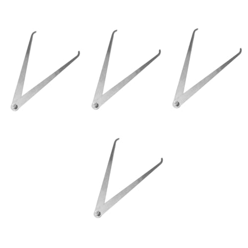 ARTSEWPLY 4 Stück Messschieber aus Stahl Ergonomisch Geformt Präzises Außenmaß Komfortabler Griff für Keramik Skulpturen Langlebiges Modellierwerkzeug für Präzise Messungen von ARTSEWPLY
