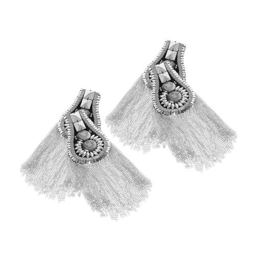 ARTSEWPLY 4 Stück Punk Style Quasten Schulter Epauletten mit Nieten Teiliges Modische Schulterbrosche Abnehmbar für Jacken DIY Kostüm Zubehör Silberfarben ARTSEWPLY 4 Stück Punk Style Quasten Schulter Epauletten mit Nieten Teiliges Modische Schulterbrosche Abnehmbar für Jacken DIY Kostüm Zubehör Silberfarben von ARTSEWPLY