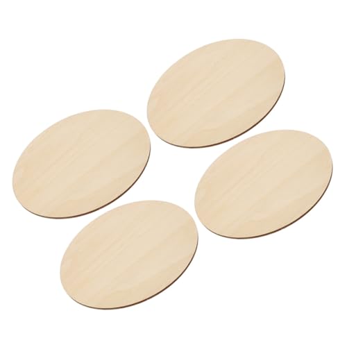 ARTSEWPLY 4 Stück Runde Holzscheiben Ø Naturbelassene Holzplättchen zum Basteln DIY Holzbrettchen für Dekoration Malen Handwerk Geeignet für Weihnachten Hochzeiten Partys von ARTSEWPLY