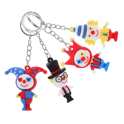 ARTSEWPLY 4 Stück Teiliges Clown Schlüsselanhänger Niedliche Circus Design Anhänger Leichte und Langlebige Rucksack und Taschenanhänger Party Deko für Fans und Alltaggebrauch ARTSEWPLY 4 Stück Teiliges Clown Schlüsselanhänger Niedliche Circus Design Anhänger Leichte und Langlebige Rucksack und Taschenanhänger Party Deko für Fans und Alltaggebrauch von ARTSEWPLY