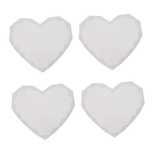 ARTSEWPLY 4 Stück Teiliges Herzförmiges Silikonuntersetzer DIY Gießformen für Epoxidharz Kreative Silikonformen für Bastelprojekte für Herstellung von Schönen Untersetzern Hochwertigem und von ARTSEWPLY