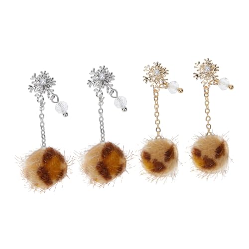 ARTSEWPLY 4 Stück Teiliges Nagel Deko mit Flauschigen Plüschbällen Kreative DIY Maniküre Accessoires Niedliche Nail Art Verzierung für Stilvolle Nageldesigns von ARTSEWPLY
