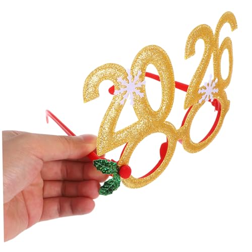 ARTSEWPLY 4 Stück Teiliges Neujahrsbrillen Silber Rot Grün Gold Glitzernde Partybrillen ohne Gläser für Silvester und Weihnachtsfeiern Leicht Robust Festliche Fotorequisiten für ARTSEWPLY 4 Stück Teiliges Neujahrsbrillen Silber Rot Grün Gold Glitzernde Partybrillen ohne Gläser für Silvester und Weihnachtsfeiern Leicht Robust Festliche Fotorequisiten für von ARTSEWPLY