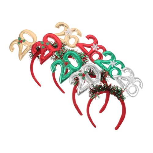 ARTSEWPLY 4 Stück Teiliges Year Headband mit Glitzer-tinsel Schneeflocken und Beeren Farbenfrohes Stirnband für Silvesterparty Bequemes Flexibles Party-accessoire für Festliche Dekoration ARTSEWPLY 4 Stück Teiliges Year Headband mit Glitzer-tinsel Schneeflocken und Beeren Farbenfrohes Stirnband für Silvesterparty Bequemes Flexibles Party-accessoire für Festliche Dekoration von ARTSEWPLY