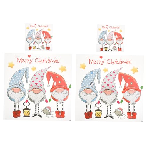 ARTSEWPLY 4 Stück Weihnachtliche Gnom Bügelbilder Teiliges Bunte Wärmeübertragungs Patches für Kleidung Kissenbezüge und Textilien Festliche Applikationen für Xmas Dekoration von ARTSEWPLY