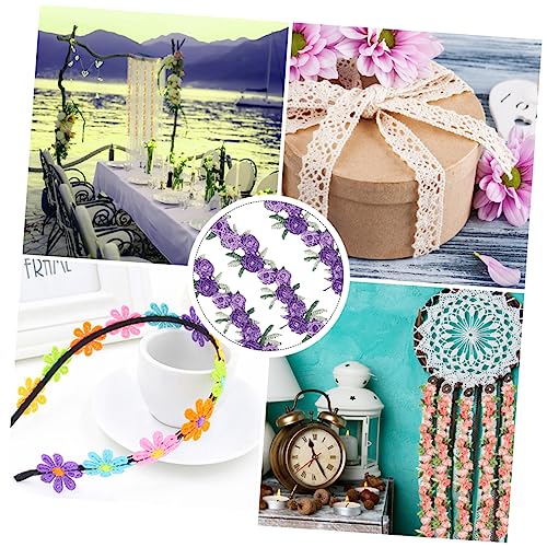 ARTSEWPLY 4.5M Dekoratives Blumenband Lila Rosenborte für Hochzeitsdeko DIY Bastelprojekte Kleidungsstücke Breit Geburtstagsfeiern Scrapbooking Tischdekoration ARTSEWPLY 4.5M Dekoratives Blumenband Lila Rosenborte für Hochzeitsdeko DIY Bastelprojekte Kleidungsstücke Breit Geburtstagsfeiern Scrapbooking Tischdekoration von ARTSEWPLY
