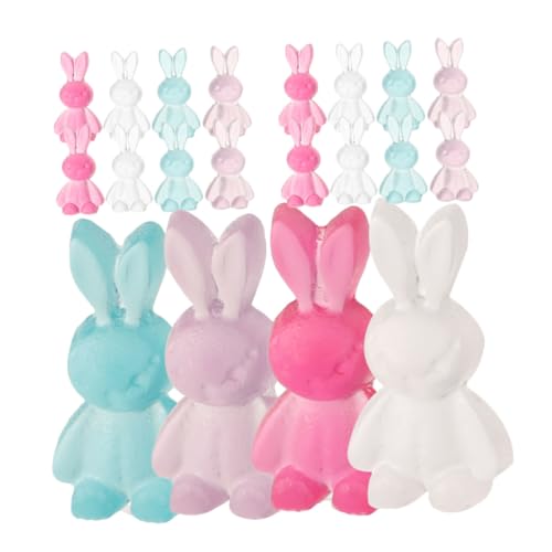 ARTSEWPLY 40 Stück Teiliges Bunte Hasenperlen aus Harz für DIY Schmuck Basteln Flache Spacer Perlen in Weiß Lila für Armbänder Halsketten Ohrringe ARTSEWPLY 40 Stück Teiliges Bunte Hasenperlen aus Harz für DIY Schmuck Basteln Flache Spacer Perlen in Weiß Lila für Armbänder Halsketten Ohrringe von ARTSEWPLY