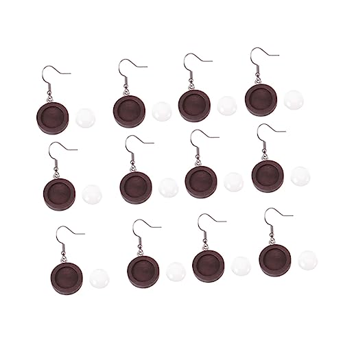ARTSEWPLY 40 Stück Teiliges Holz Ohrring Zubehörset Runde Basis mit Cabochons Langlebige DIY Ohrhaken Rohlinge für Schmuckherstellung und Basteln Dunkelbraun für Personalisierte Ohrringe ARTSEWPLY 40 Stück Teiliges Holz Ohrring Zubehörset Runde Basis mit Cabochons Langlebige DIY Ohrhaken Rohlinge für Schmuckherstellung und Basteln Dunkelbraun für Personalisierte Ohrringe von ARTSEWPLY