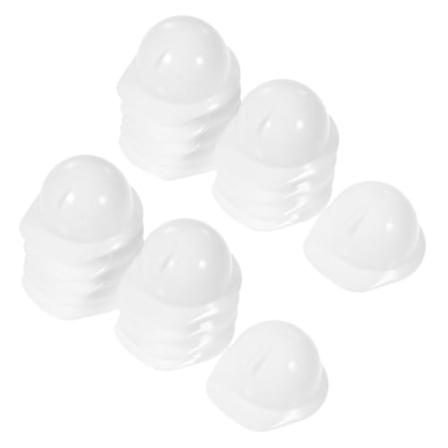 ARTSEWPLY 40 Stück Teiliges Miniatur Bauhelme Kunststoff Sicherheitshelme für Puppen Dekoration DIY Zubehör Weiß von ARTSEWPLY