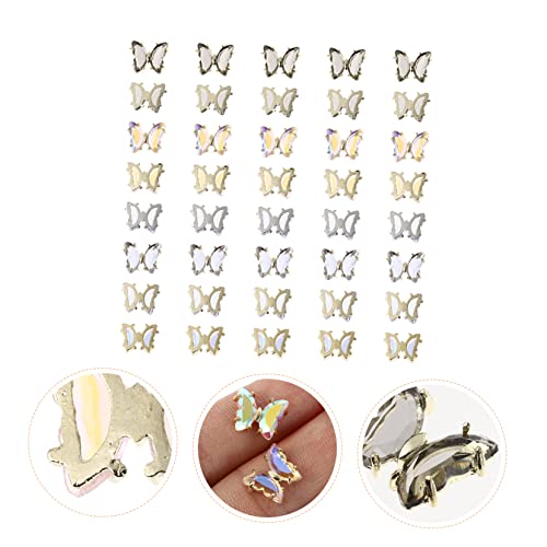 ARTSEWPLY 40 Stück Teiliges Schmetterling Nagel Schmuck Bunte Nail Art Charms Vielseitige Manicure Dekorationen für Nageldesigns und Kreative DIY Verschönerung ARTSEWPLY 40 Stück Teiliges Schmetterling Nagel Schmuck Bunte Nail Art Charms Vielseitige Manicure Dekorationen für Nageldesigns und Kreative DIY Verschönerung von ARTSEWPLY