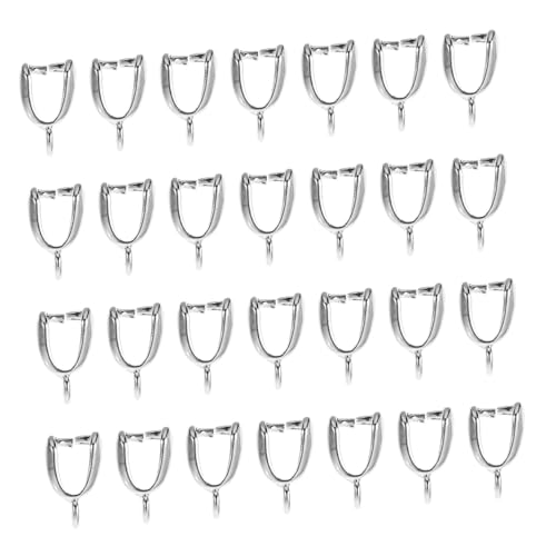 ARTSEWPLY 40 Stück Teiliges Schmuck Silberne Anhängerclips DIY Ohrschmuck Verschlüsse für Halsketten Armbänder Basteln Zubehör Schmuckteile von ARTSEWPLY