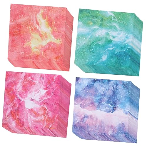ARTSEWPLY 400 Blatt Origami Papier Wasserfarben Himmel Scrapbooking Faltpapier Bunte Bastelblätter für Diy Projekte und Kinderhandwerk Doppelseitiges Design für Kreative Bastelideen von ARTSEWPLY