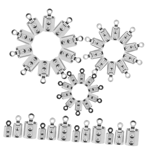 ARTSEWPLY 400 Stück Teiliges DIY Schmuck Verschluss mit Kordelenden für Halsketten Armbänder Vielseitige Schmuckverbinder Einfach zu Verwenden für Bastelprojekte von ARTSEWPLY