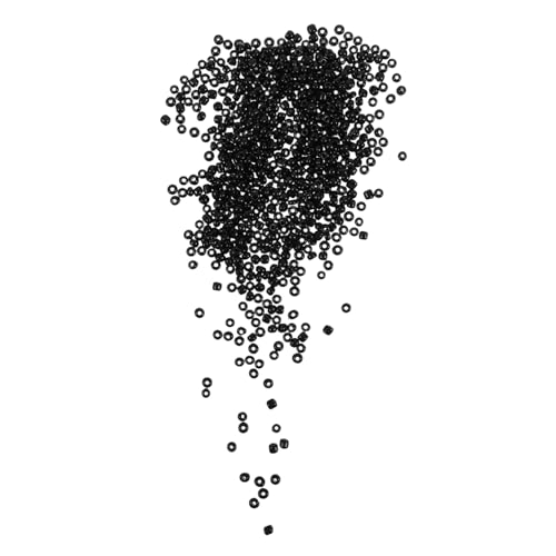 ARTSEWPLY 4000 Stücke Kreuzstichperlen runden Schmuck Basteln glasperlen perlen für ketten runde perlen Armbandherstellungsset für Mädchen schwarze Perlen Perlen-Kit Black ARTSEWPLY 4000 Stücke Kreuzstichperlen runden Schmuck Basteln glasperlen perlen für ketten runde perlen Armbandherstellungsset für Mädchen schwarze Perlen Perlen-Kit Black von ARTSEWPLY