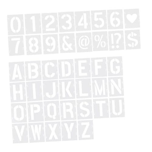 ARTSEWPLY 42 Stück Großes Teiliges Buchstabenschablonen für DIY Projekte Wiederverwendbare Schablonen für Holz Wände Stoff Steine und Schilder Große Buchstaben Zahlen und für Kreative ARTSEWPLY 42 Stück Großes Teiliges Buchstabenschablonen für DIY Projekte Wiederverwendbare Schablonen für Holz Wände Stoff Steine und Schilder Große Buchstaben Zahlen und für Kreative von ARTSEWPLY