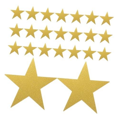 ARTSEWPLY 48 Stück Glitzernde Papiersterne für Wanddekoration und Unterricht Bastelbedarf für Kreative Projekte Bulletin Board Deko für Klassenzimmer und Partys von ARTSEWPLY