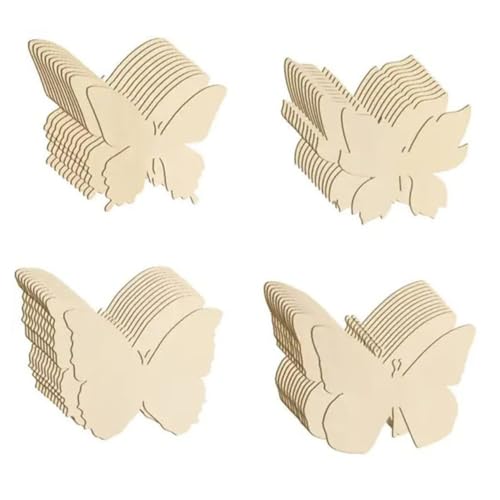 ARTSEWPLY 48 Stück Teiliges Holz Schmetterling Bastelset DIY Blanko Holzscheiben zum Bemalen Natürliche Holzflügel für Kreative Kinderhandwerke und Wohnungsdekoration Praktische Tragbar ARTSEWPLY 48 Stück Teiliges Holz Schmetterling Bastelset DIY Blanko Holzscheiben zum Bemalen Natürliche Holzflügel für Kreative Kinderhandwerke und Wohnungsdekoration Praktische Tragbar von ARTSEWPLY